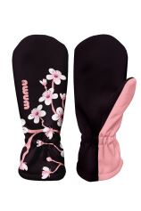 Kids Softshell Mittens, SAKURA, Violet