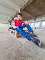 Kids Softshell Trousers, JEANS,  Blue (3)