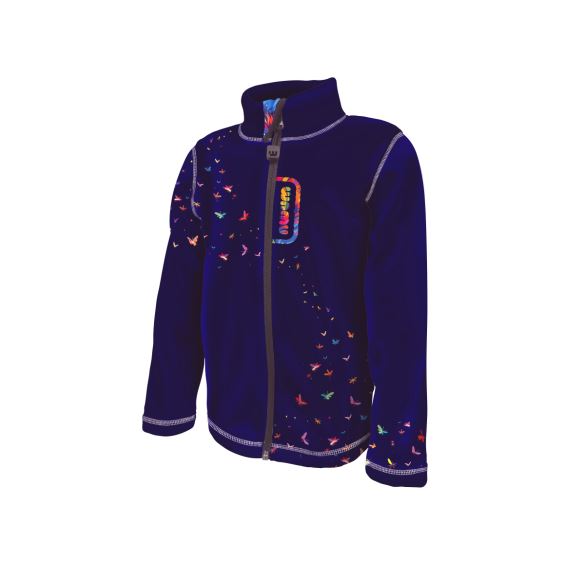 Kinder Fleece Sweatjacke, RAINBOW CAT, Größe 152-158