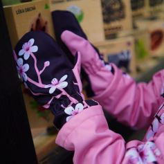 Kids Softshell Mittens, SAKURA, Violet (3)