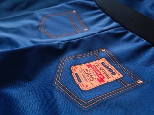Kids Softshell Trousers, JEANS,  Blue (7)