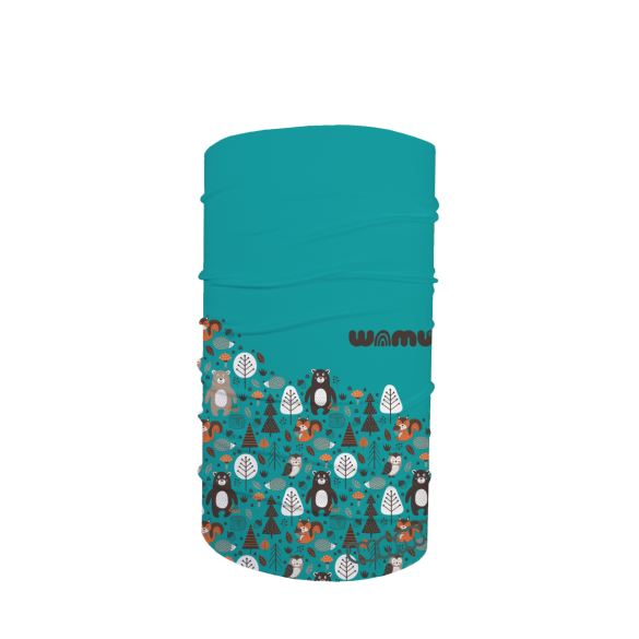 Multifunctional Scarf, BEARS, Turquoise