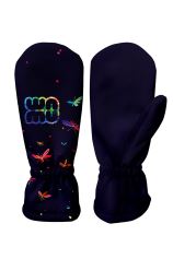 Kids Softshell Mittens, RAINBOW CAT