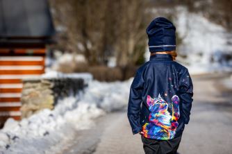 Kids Fleece Sweatshirt, RAINBOW CAT (7)