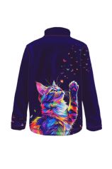 Kids Fleece Sweatshirt, RAINBOW CAT (1)