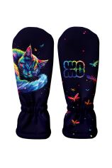 Kids Softshell Mittens, RAINBOW CAT (2)