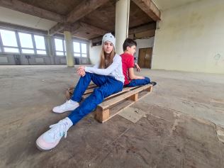 Kids Softshell Trousers, JEANS,  Blue (9)