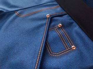 Kids Softshell Trousers, JEANS,  Blue (5)