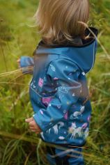 Kids Softshell Jacket, UNICORNS, Teal (6)