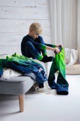 Kids Functional Underpants, MOSAIC, green/dark (7)