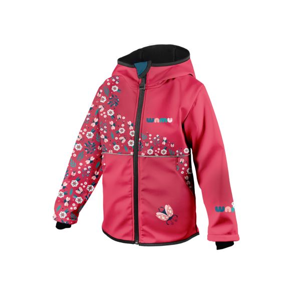 Kids Softshell Jacket, LADYBIRDS, Red